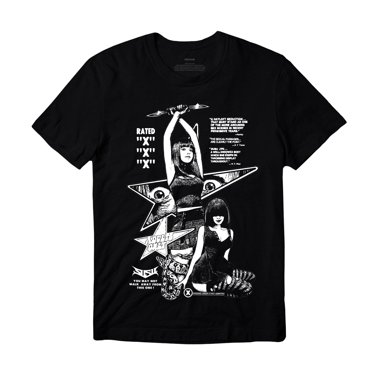 SUSU® | SLASHER TEE (BLACK)